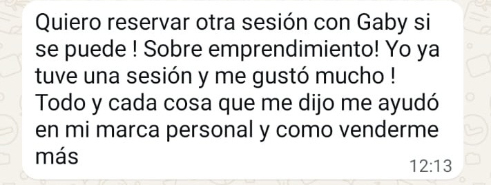 Testimonio Coaching para Emprendedoras