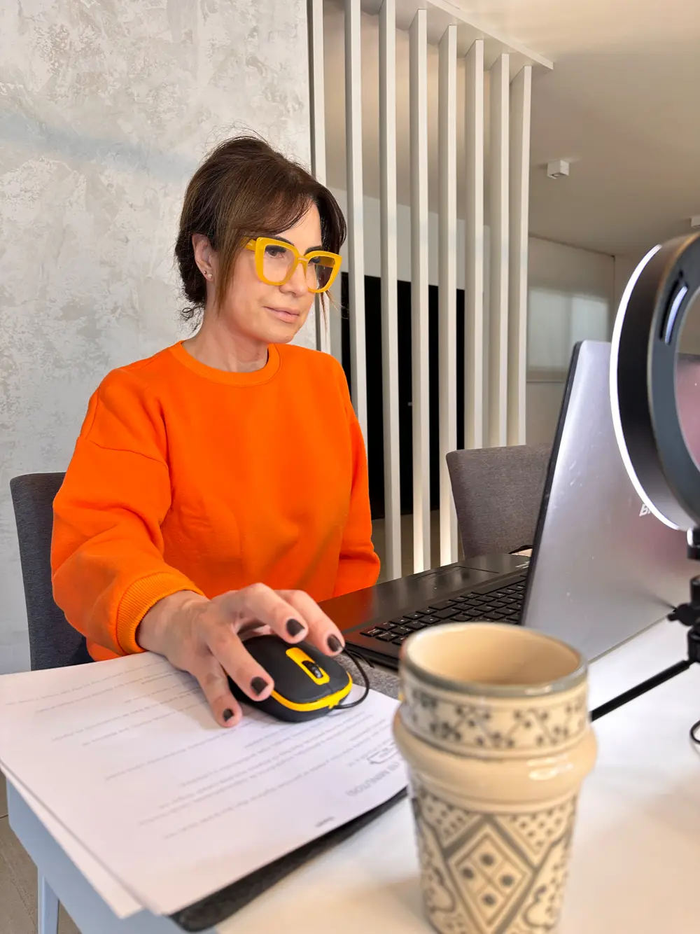 Gaby Tessio en sesión de coaching online